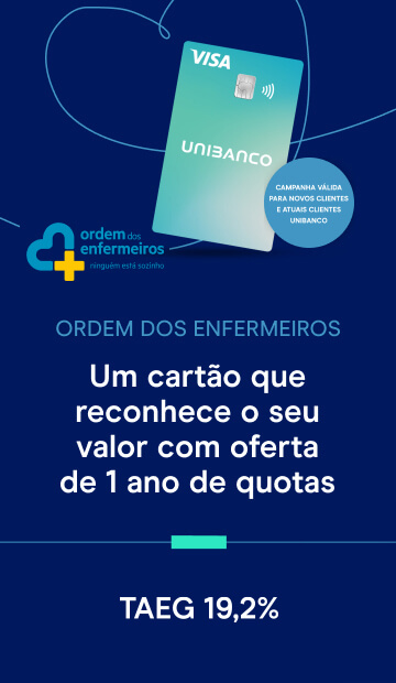 Cartão de crédito Unibanco oferta especial Ordem dos Enfermeiros