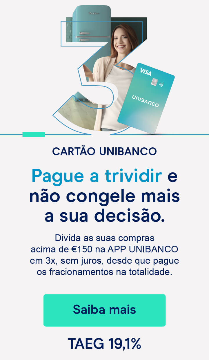 Campanha Trividir compras com o cartão de crédito Unibanco 4T24