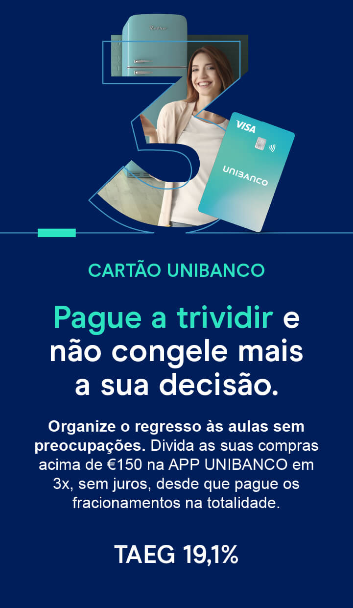 Campanha Trividir compras com o cartão de crédito Unibanco 4T24