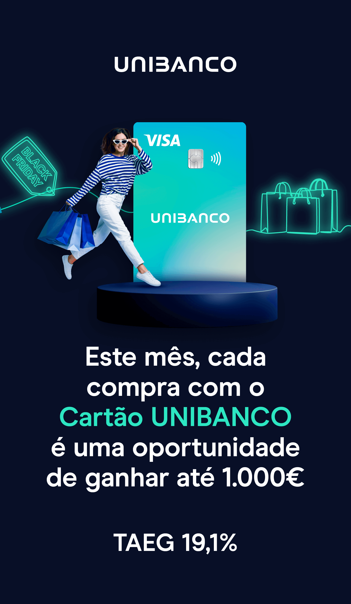 Sorteio de uma viagem aos Jogos Olímpicos com o Unibanco e a Visa