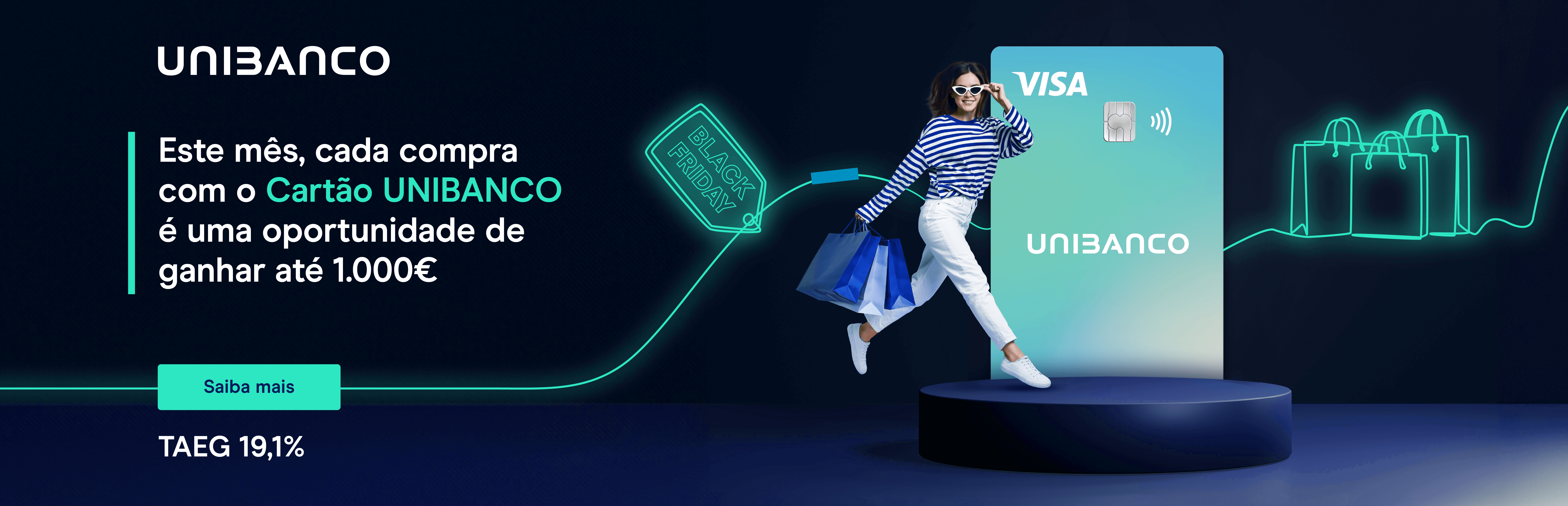 Campanha Trividir compras com o cartão de crédito Unibanco 4T24