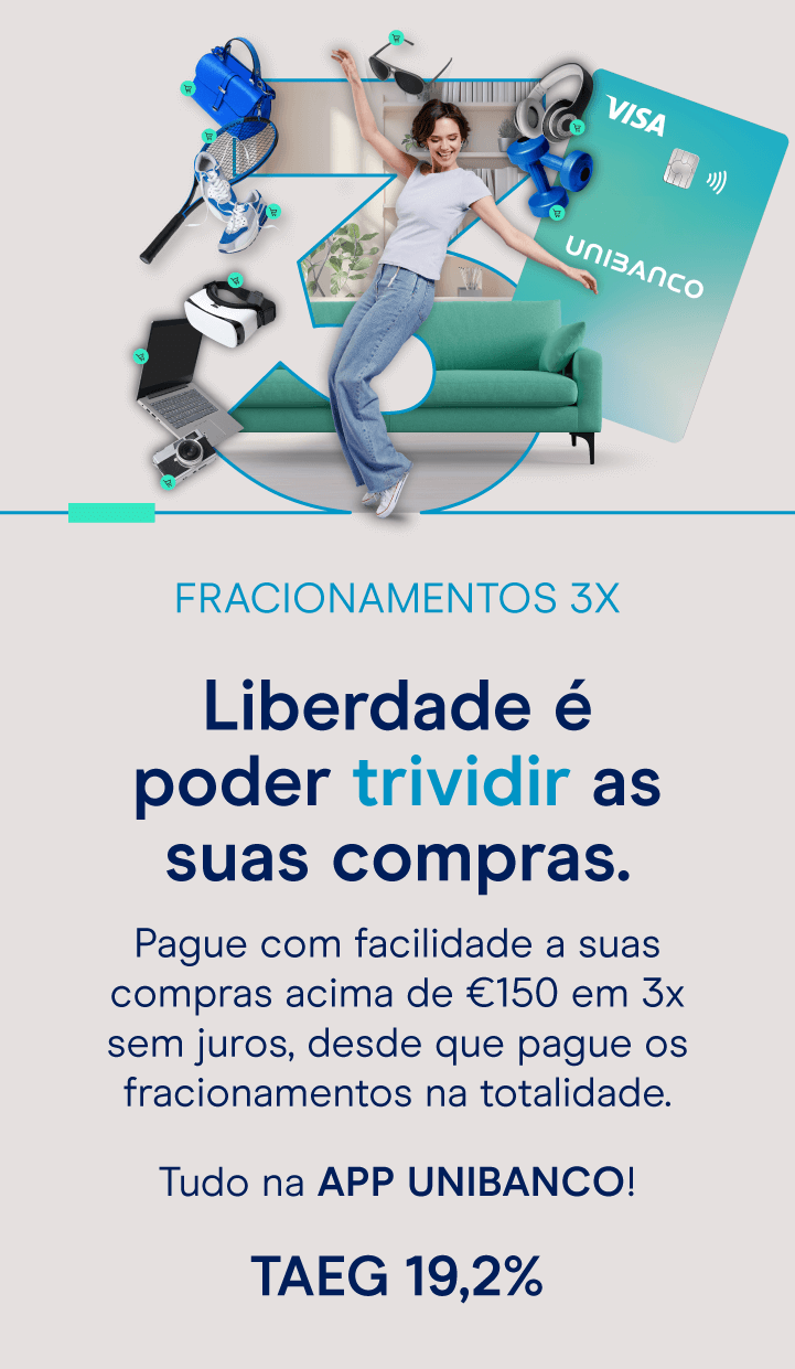 Campanha Trividir compras com o cartão de crédito Unibanco 4T24